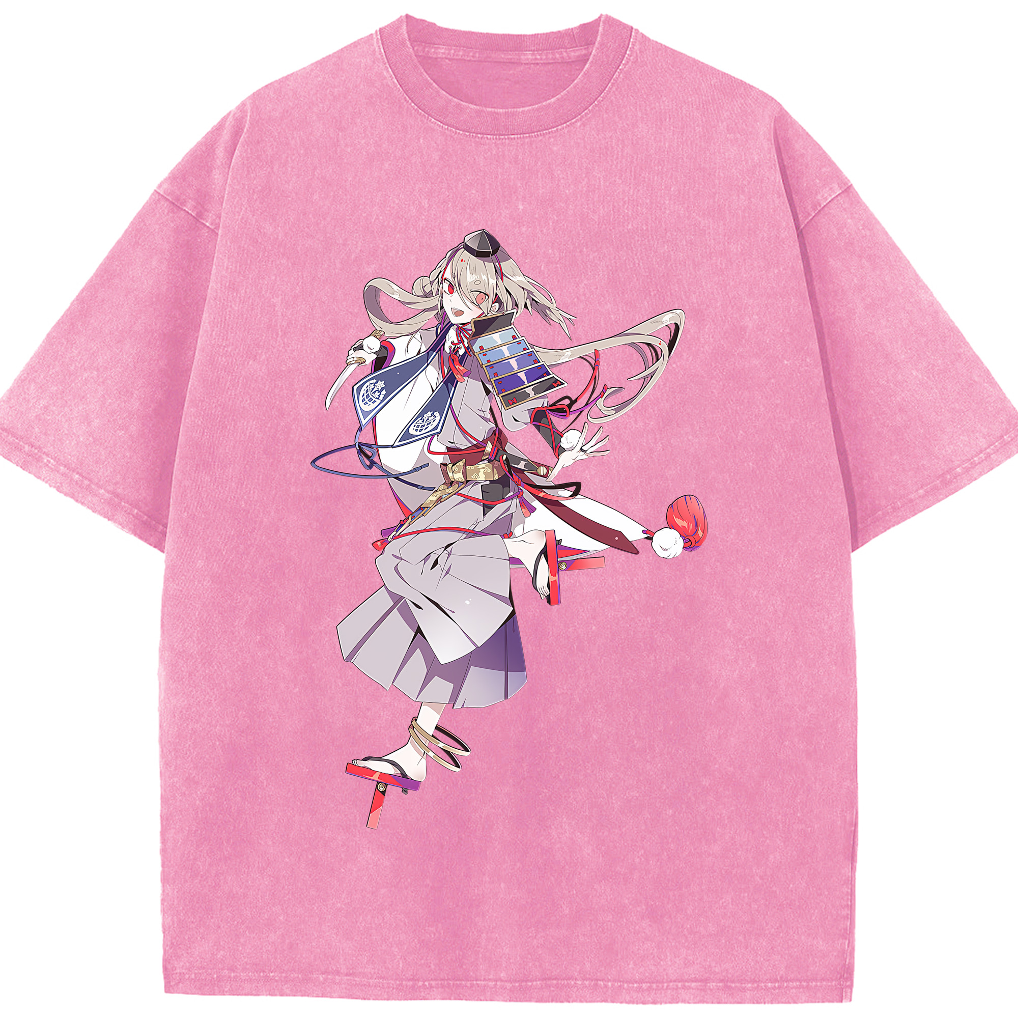 （画像用） 刀剣乱舞 Touken Ranbu 綿100% ヴィンテージ風 半袖Tシャツ（フロントプリント）